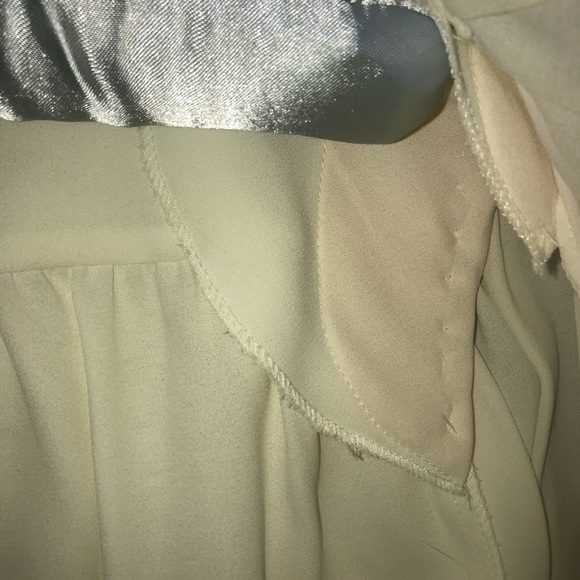 YSL white flowy blouse w/button up sleeves! - Picture 8 of 9